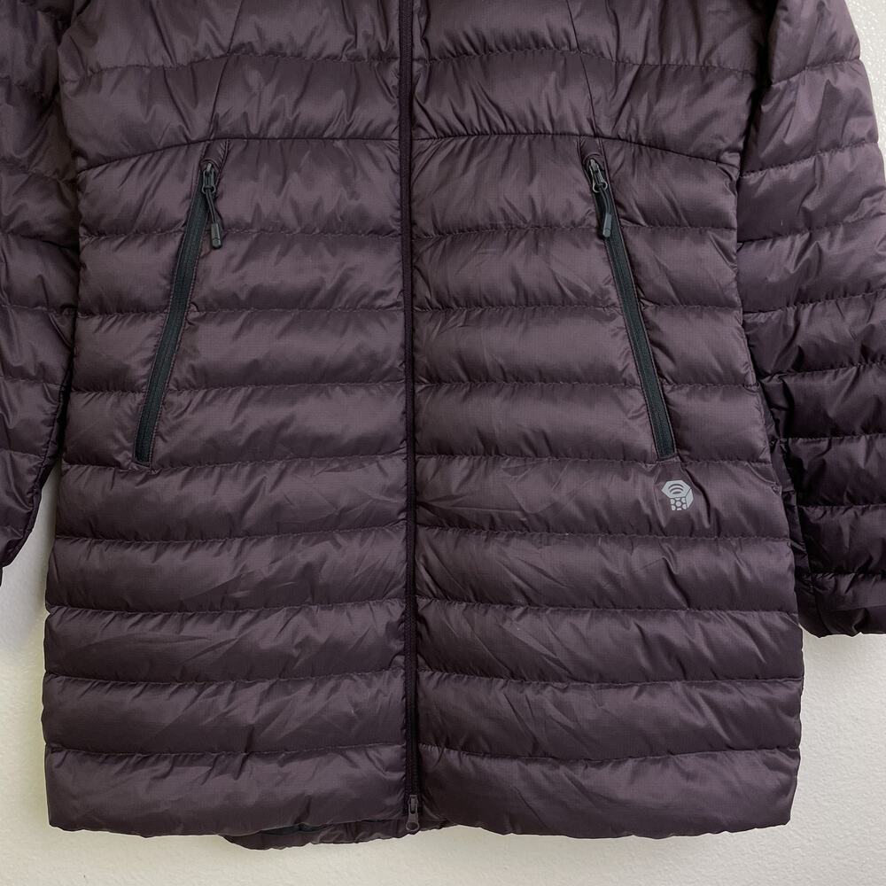 Mountain Hardwear Jacket Womens Small Hooded Down Puffer Coat Warm Outdoor - Picture 4 of 10